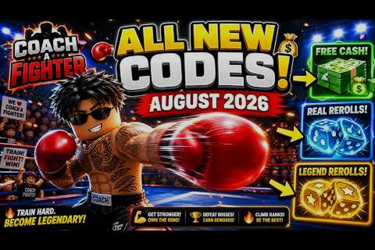 the game Coach a Fighter Working Codes for August 2026